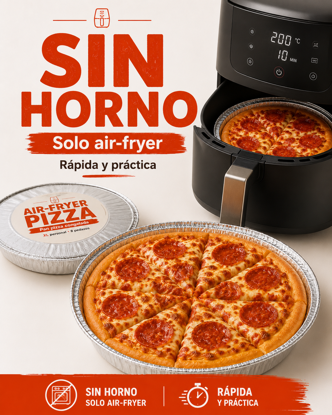 SorMaria - Masa Fresca - Air Fryer Pizza™