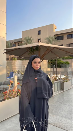 Classic Loose Grey Abaya⁠
