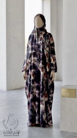 Printed Silk Isdal - Dark Marble⁠