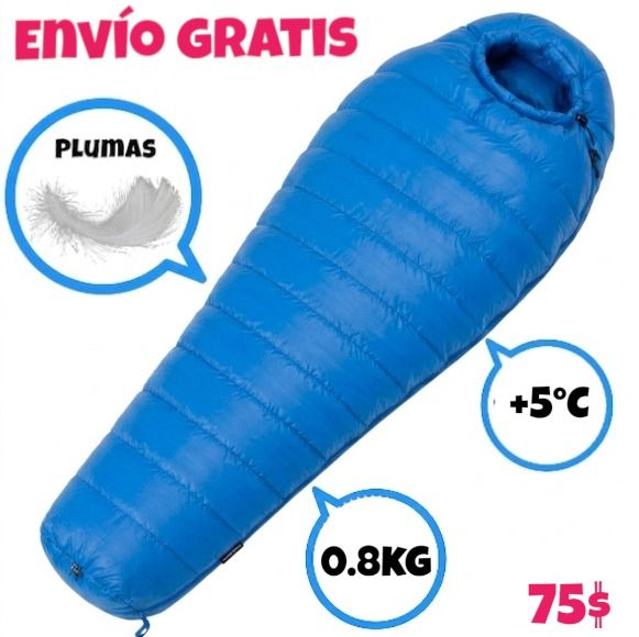 Sleeping +5°C 0.8kg plumas media montaña