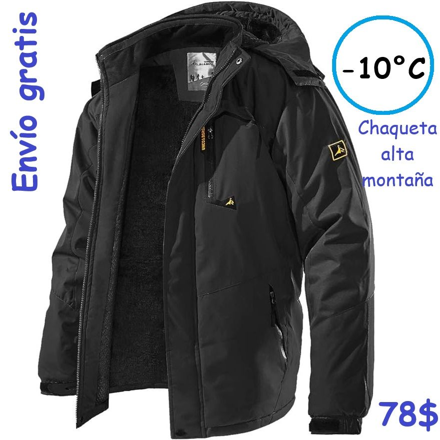 Chaqueta Impermeable Montaña Termica Lluvia Frio Extremo