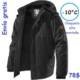 Chaqueta Impermeable Montaña Termica Lluvia Frio Extremo