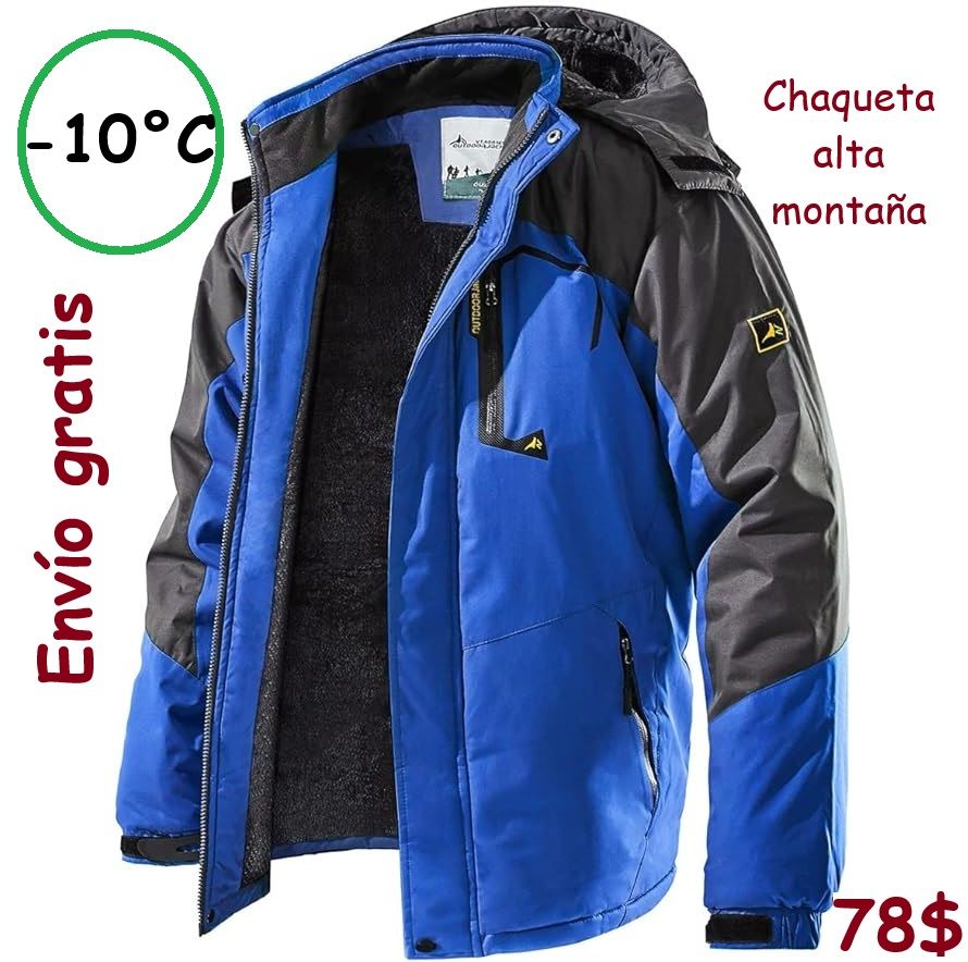 Chaqueta Impermeable Montaña Termica Lluvia Frio Extremo_0