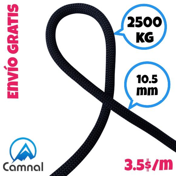 Cuerda estática 10.5mm metro