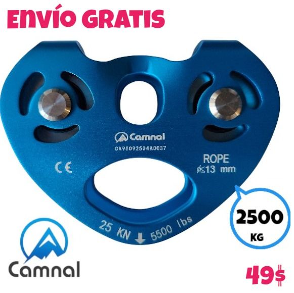 Polea tirolesa 25kN (2500kg)