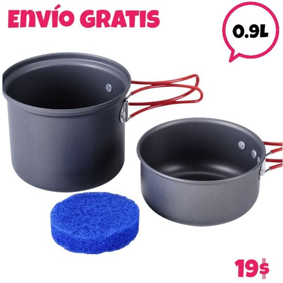 Olla Camping 0.9L sencilla