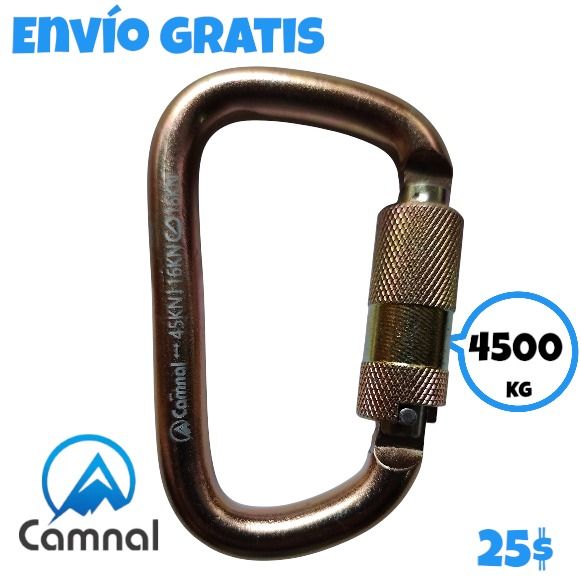 Mosquetón HD 45kN Acero automático Camnal_0