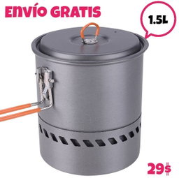 Olla Camping 1.5L alto rendimiento