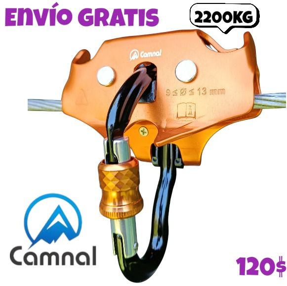 Polea Tirolina Escalada Trolley Mosqueton Canopy Zip Line