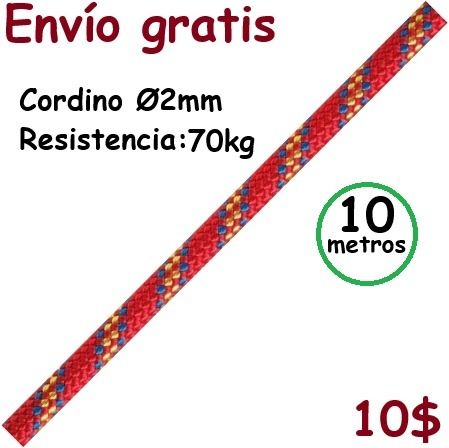 Cordino 2mm X 10metros 70kg_0
