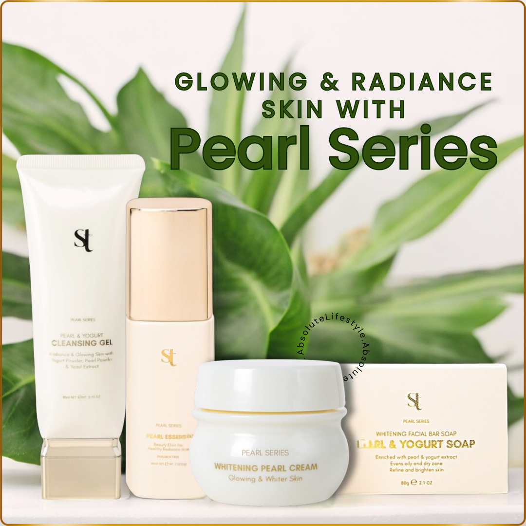 ST Pearl Series Skincare Set - Brightening, Anti-Aging & Spot Correcting