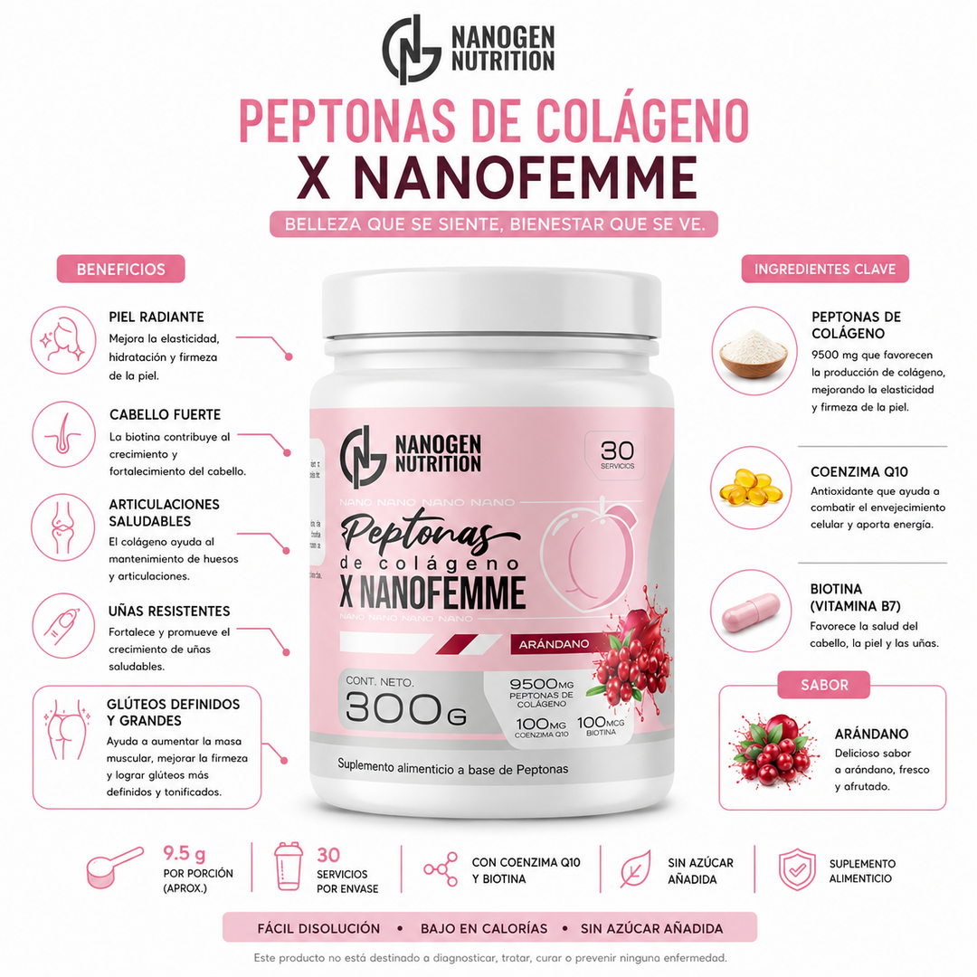 Peptidos de colageno 🍑 NANOGEN 