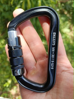 Mosquetón 3 Lock 30kN aluminio automático Camnal
