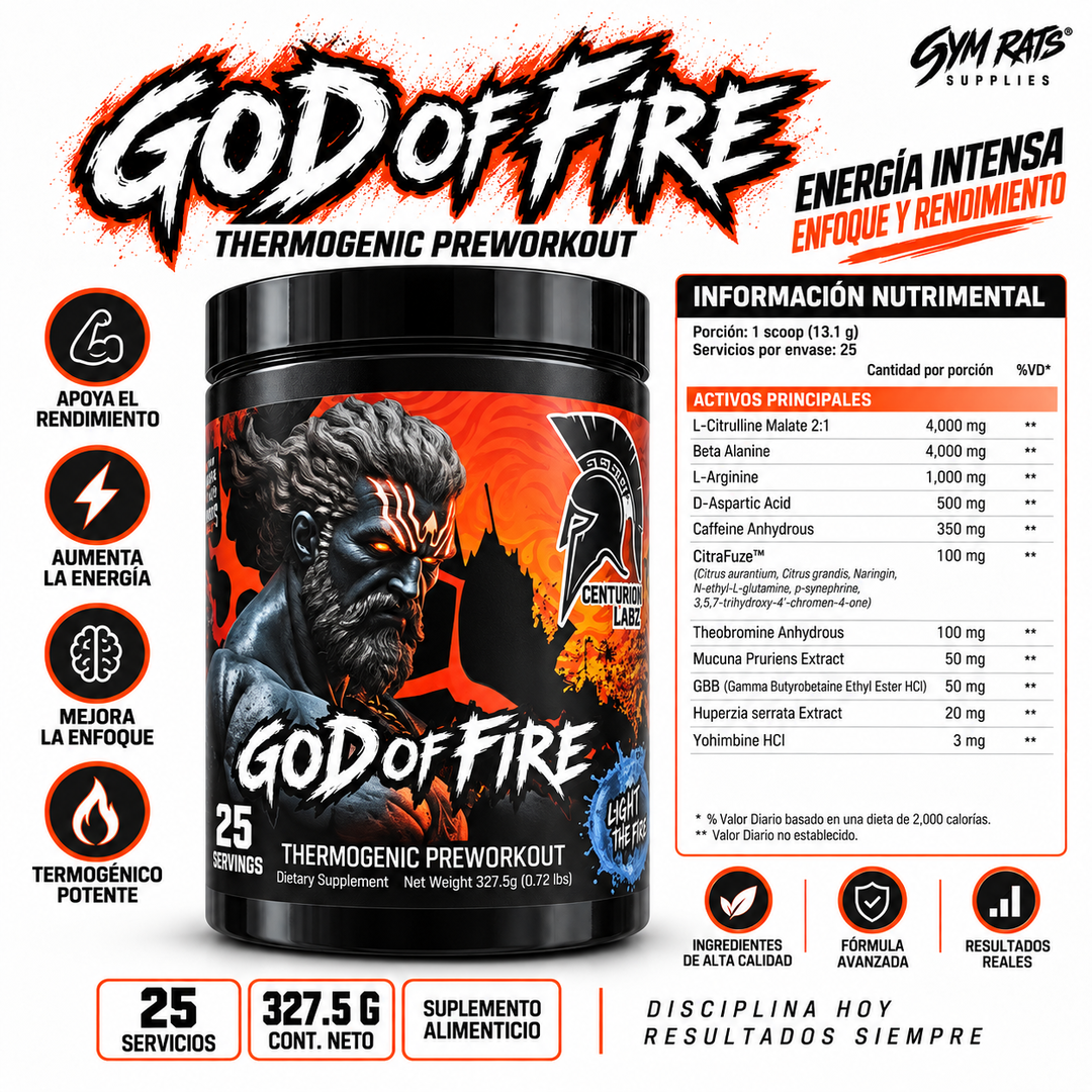 Pre-entreno ⚡️ GOD OF FIRE - CENTURIÓN 