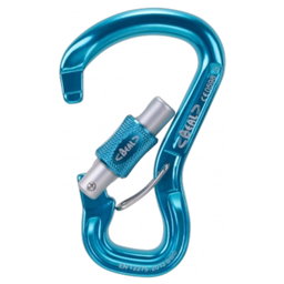 Mosquetón Antigiro 25kN aluminio rosca Beal