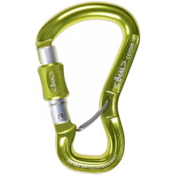 Mosquetón Antigiro 25kN aluminio rosca Beal