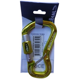 Mosquetón Antigiro 25kN aluminio rosca Beal