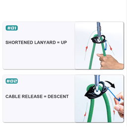Linea De Vida Ajustable Escalada Rapel Seguridad