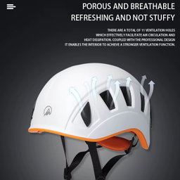 Casco deportivo para escalada y trabajos de altura