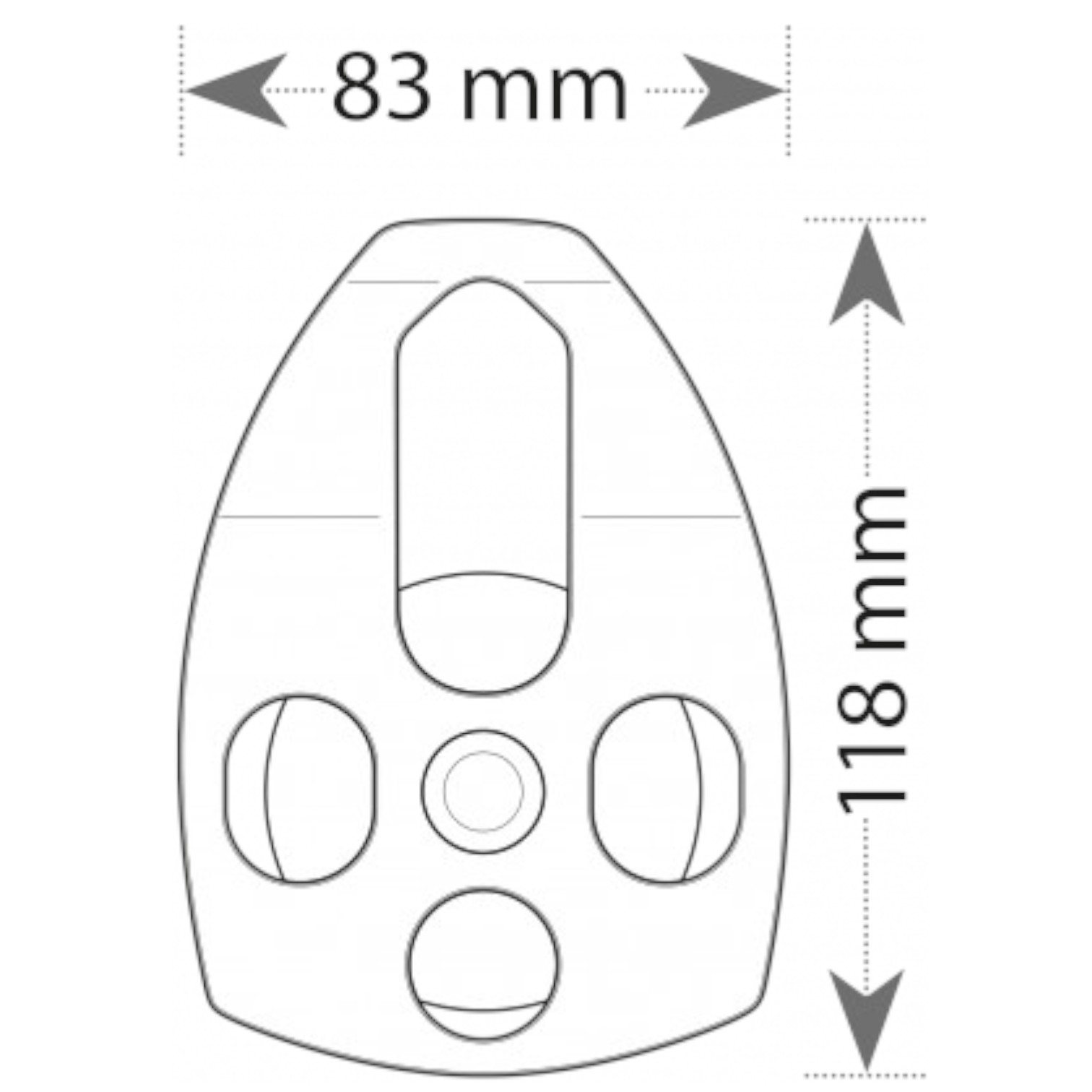 Polea Grande 30kn Aluminio Rescate Polipasto Camnal_7