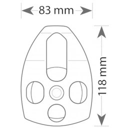 Polea Grande 30kn Aluminio Rescate Polipasto Camnal