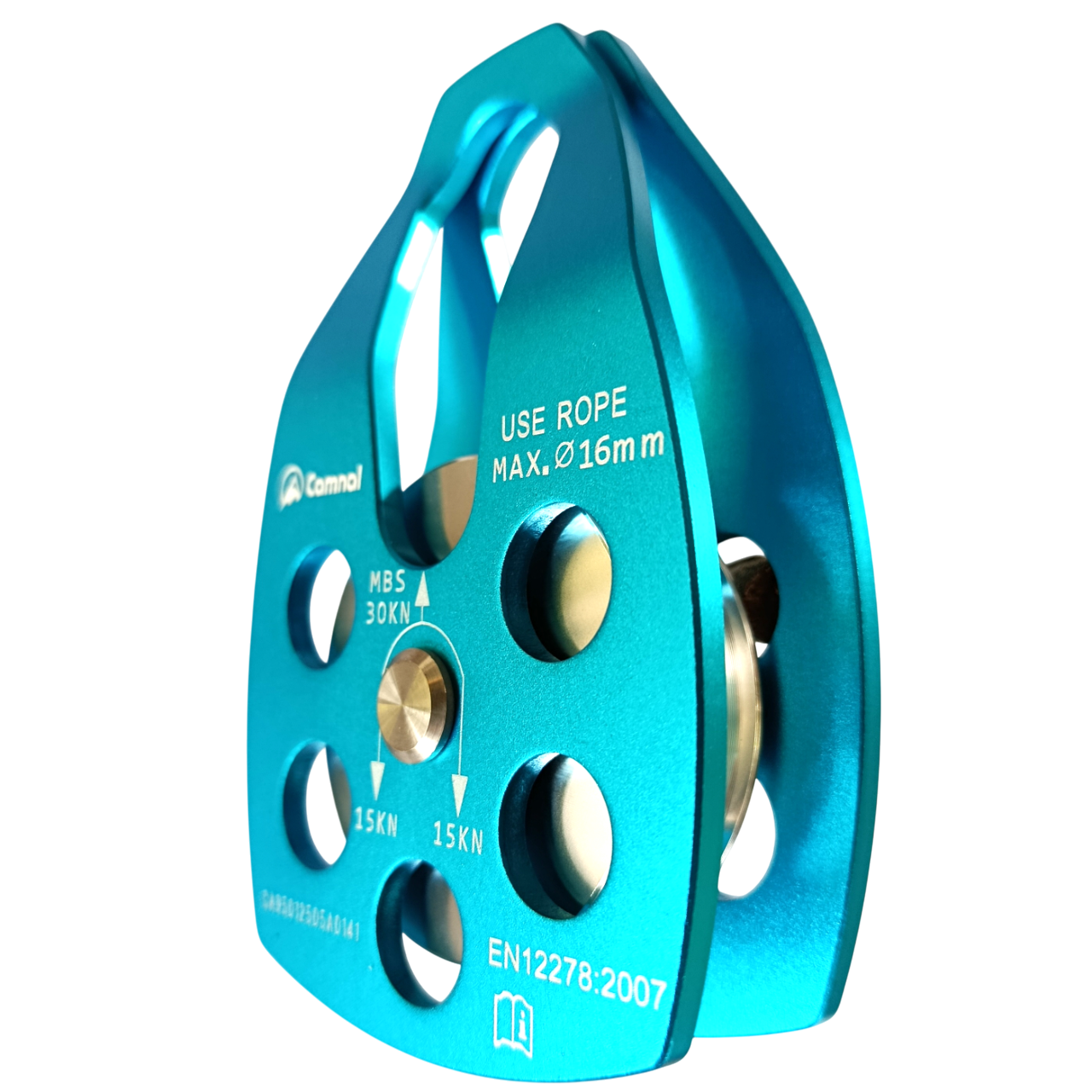 Polea Grande 30kn Aluminio Rescate Polipasto Camnal_3