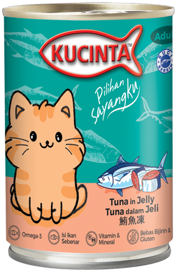 Kucinta Chunky Wet Cat Food Can (Adult) - 400g
