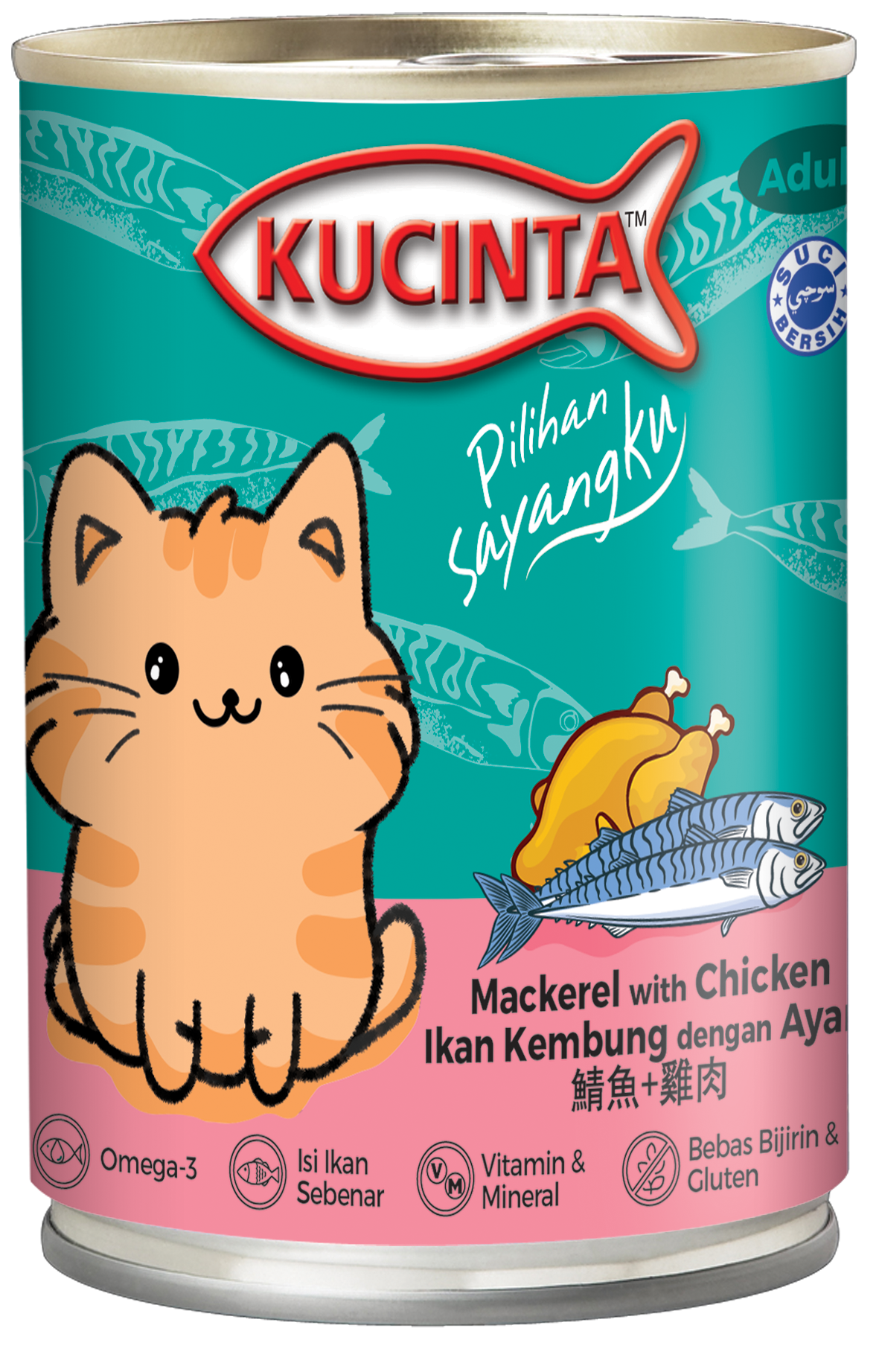 Kucinta Chunky Wet Cat Food Can (Adult) - 400g_4