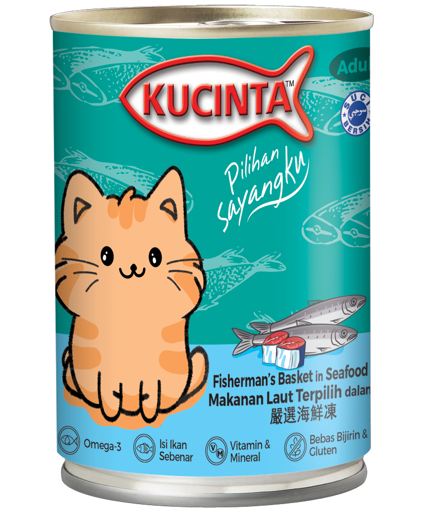 Kucinta Chunky Wet Cat Food Can (Adult) - 400g_6
