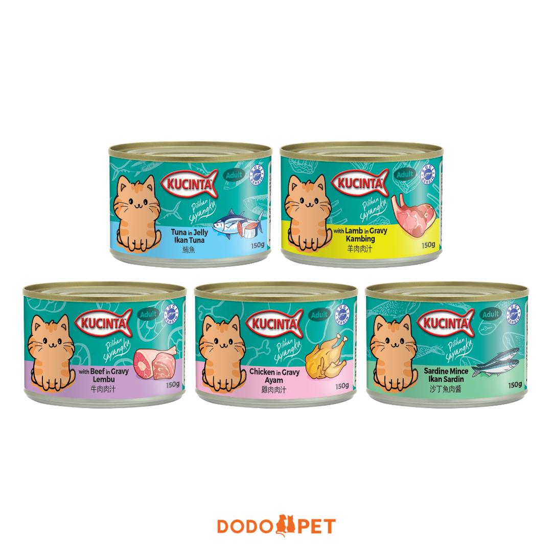 Kucinta Wet Cat Food Can (Adult) - 150g
