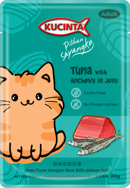 Kucinta Wet Cat Food Pouch (Adult) - 80g
