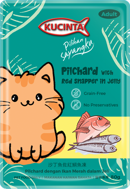 Kucinta Wet Cat Food Pouch (Adult) - 80g