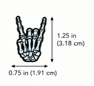 (Skeleton Rock Hand) Patch