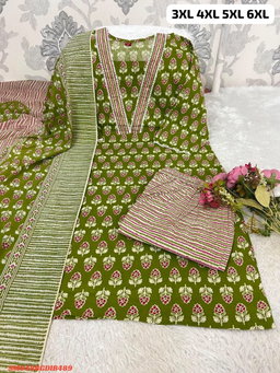 PURE COTTON KURTI PANT WITH DUPPATA SM3