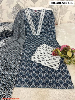 PURE COTTON KURTI PANT WITH DUPPATA SM3