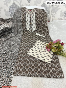 PURE COTTON KURTI PANT WITH DUPPATA SM3