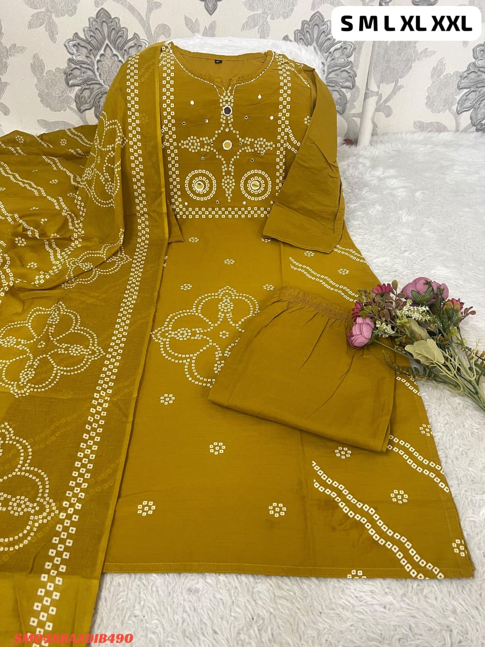 New straight kurta  set with new style SM3 _1