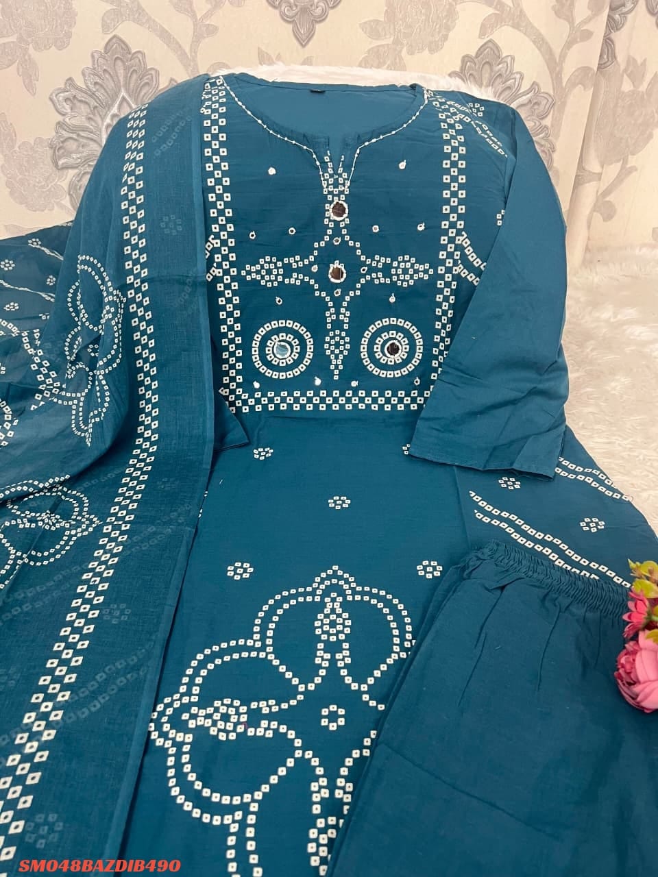 New straight kurta  set with new style SM3 _3