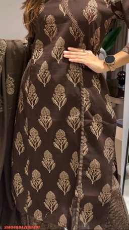 Women's printed cotton  kurta & pant or dupatta set SM3 