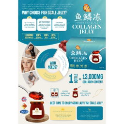 Fish Scale Collagen 魚鱗冻天然胶原蛋白 *13,000mg Collagen* - 175ml x 6 Bottle