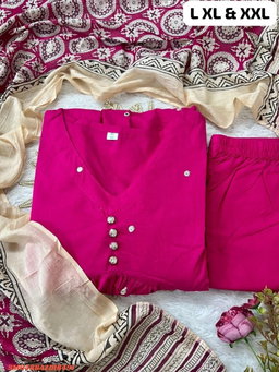 Women's printed cotton  kurta & pant or dupatta set SM3 