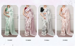 Silky smooth texture and artistic floral detailing Saree SM3