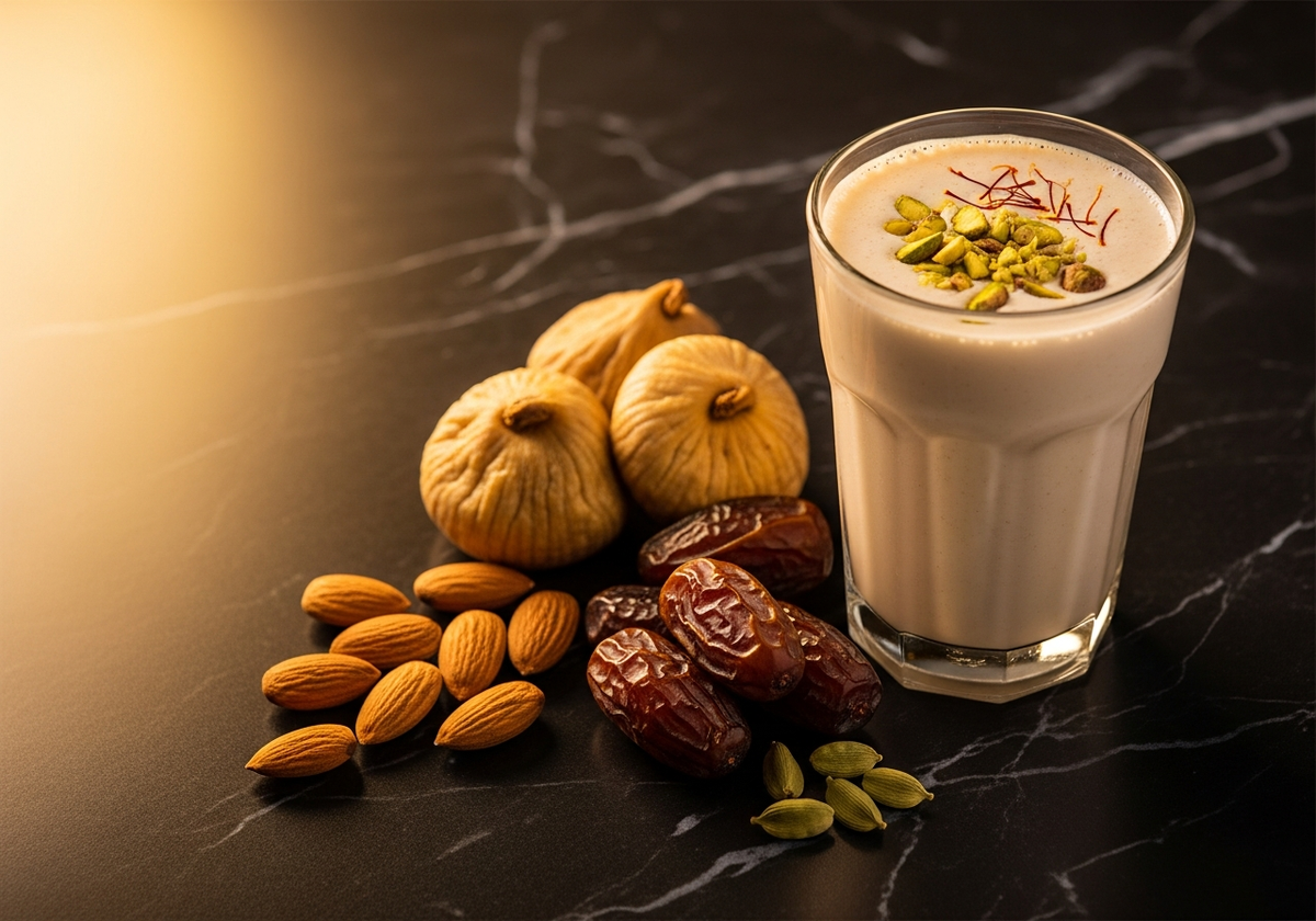 Delicious Anjeer shake 😋_0