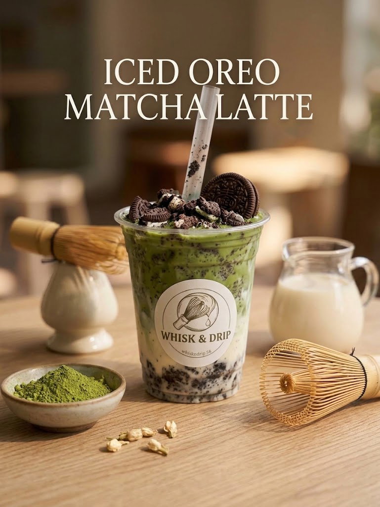 Oreo Matcha Latte