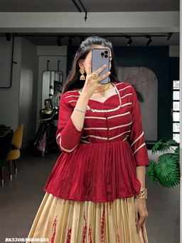 Dola Silk Shibori Print Lehenga SM3