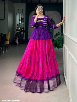 Dola Silk Shibori Print Lehenga SM3