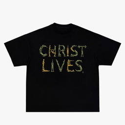 CHRIST LIVES MILITARY SOLDIERS BLACK