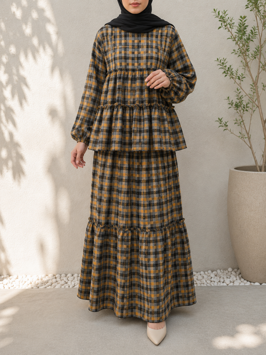 Flannel Skirt Set_7