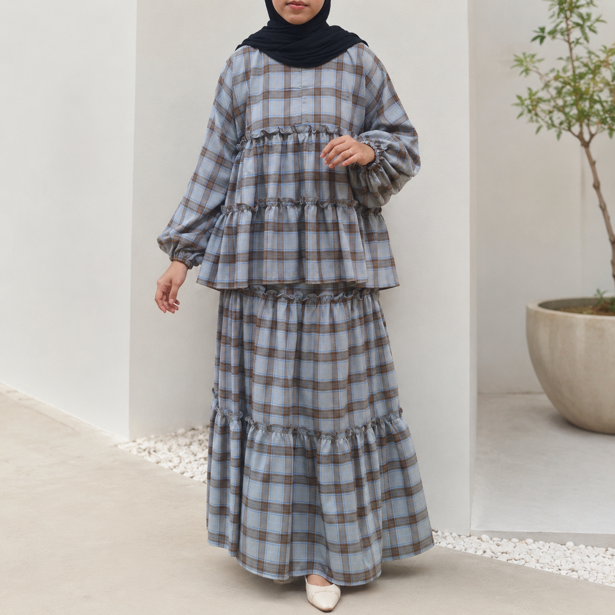 Flannel Skirt Set_8