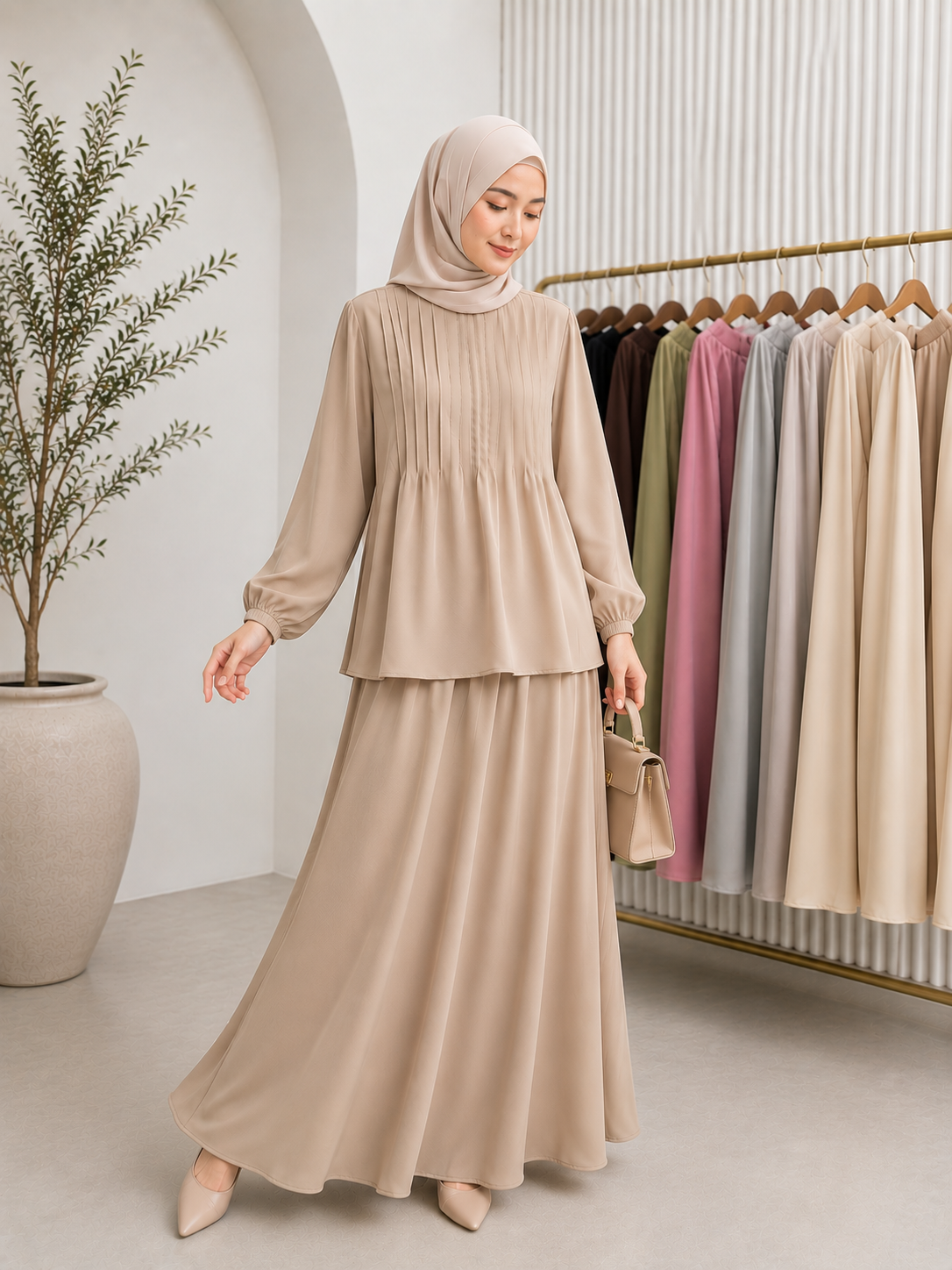 Lisa Pleated Skirt Set_3